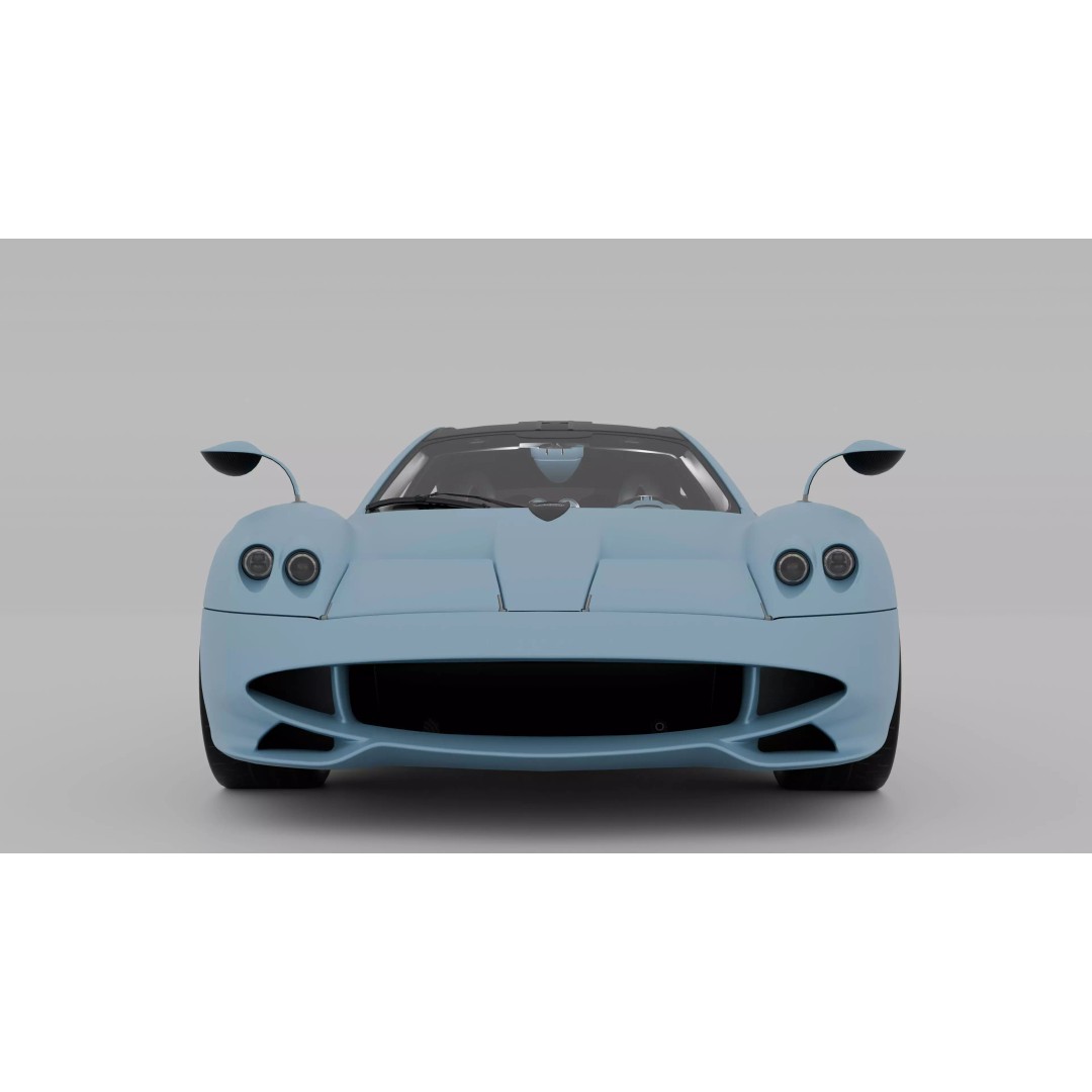 Pagani Codalunga 3D Model – High Poly Hypercar with PBR Textures - View 4