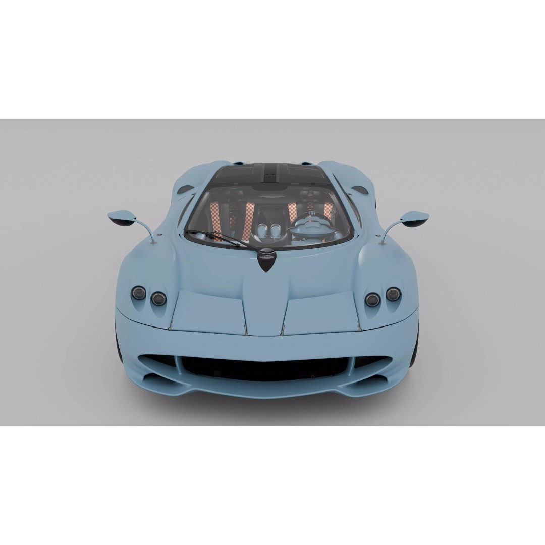 Pagani Codalunga 3D Model – High Poly Hypercar with PBR Textures - View 5