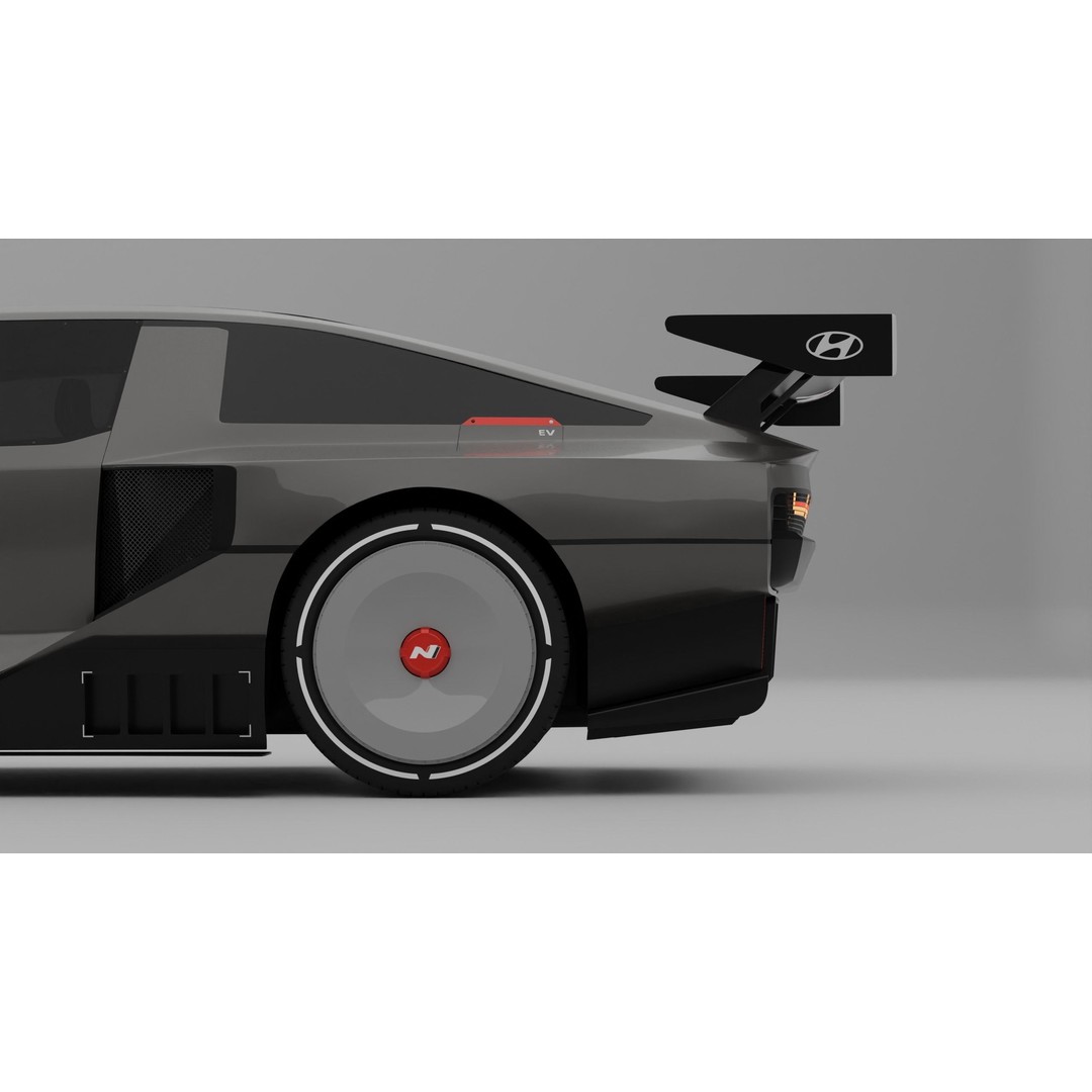 Hyundai N Vision 74 3D Model – Futuristic Concept Vehicle, FBX & Blender Files - View 12