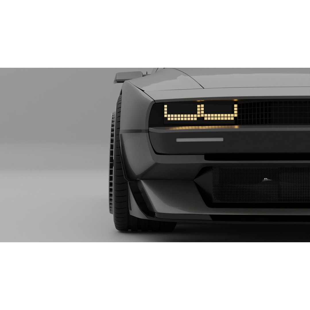 Hyundai N Vision 74 3D Model – Futuristic Concept Vehicle, FBX & Blender Files - View 6