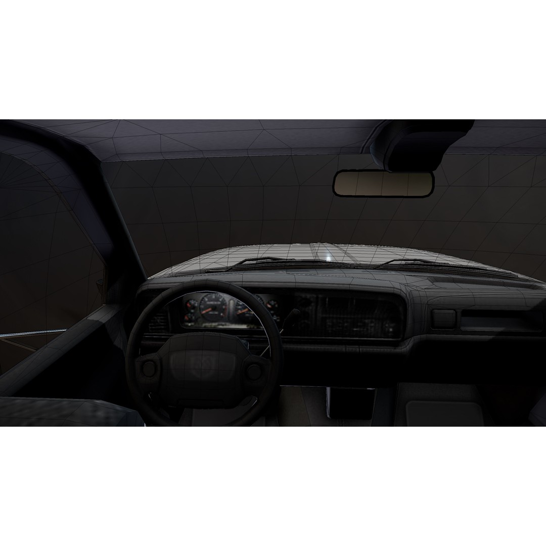 Dodge Ram 1995 Service Truck 3D Model – Low Poly Game Ready FBX - View 29
