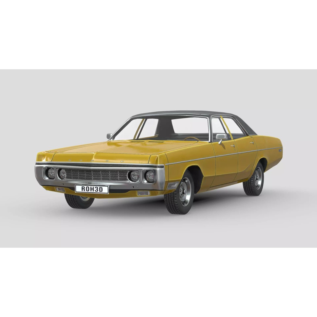 Dodge Polara 3D Model – Low Poly Game Asset, PBR Textures - View 2