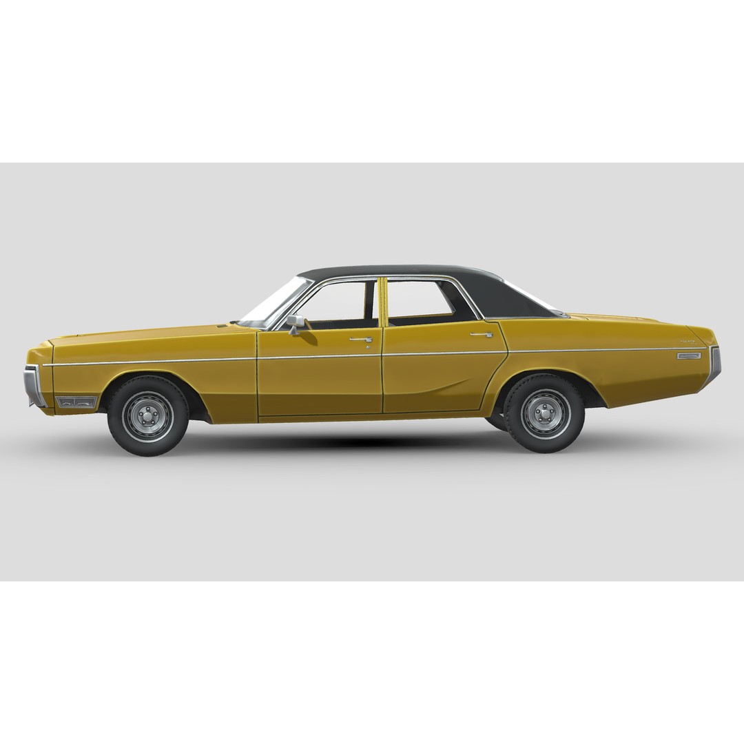 Dodge Polara 3D Model – Low Poly Game Asset, PBR Textures - View 4