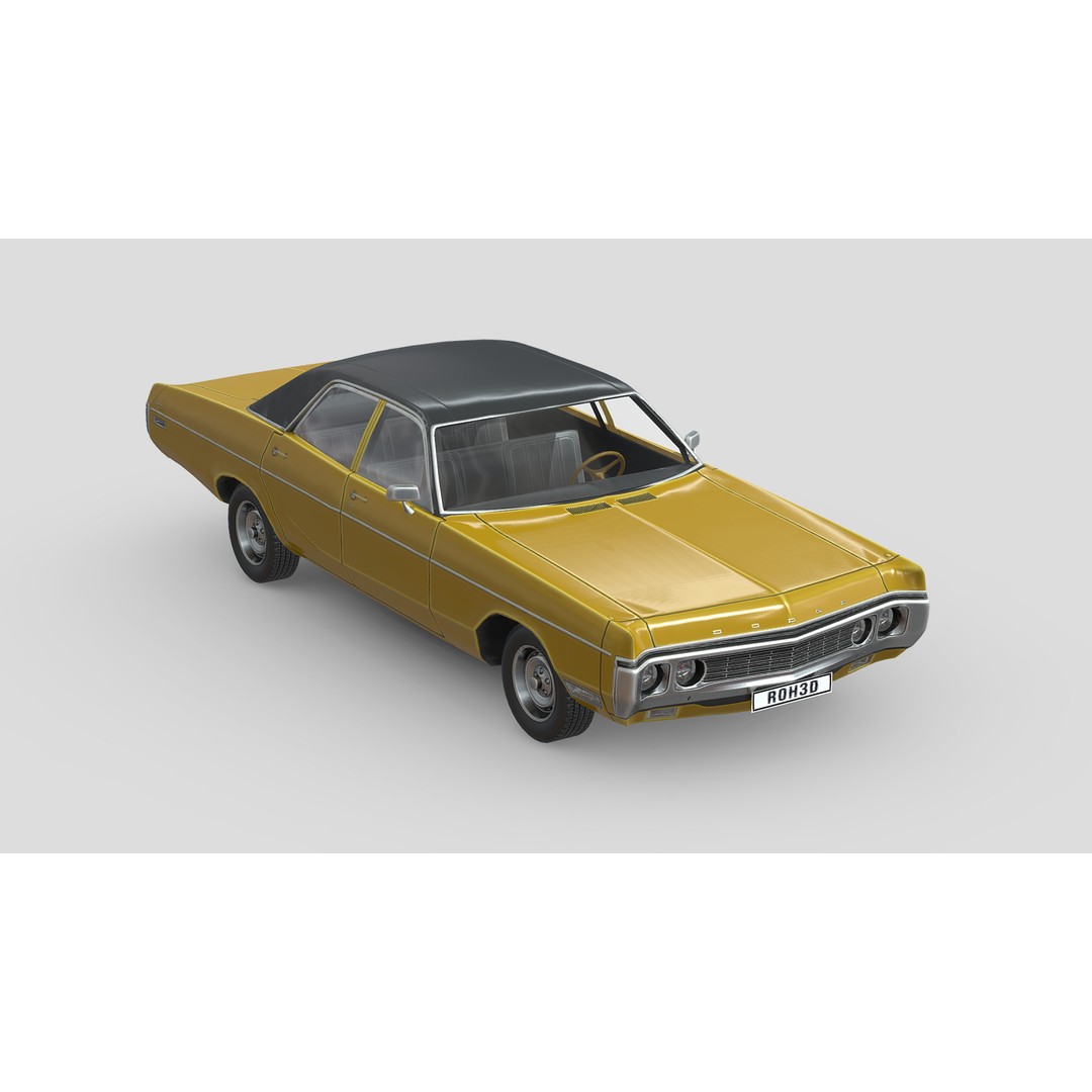 Dodge Polara 3D Model – Low Poly Game Asset, PBR Textures - View 5