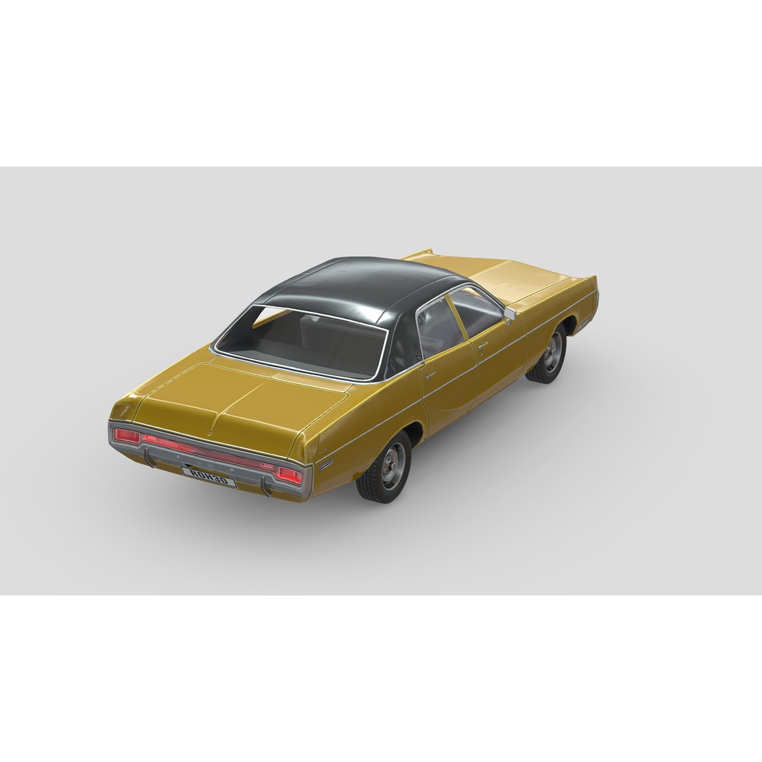 Dodge Polara 3D Model – Low Poly Game Asset, PBR Textures - View 6