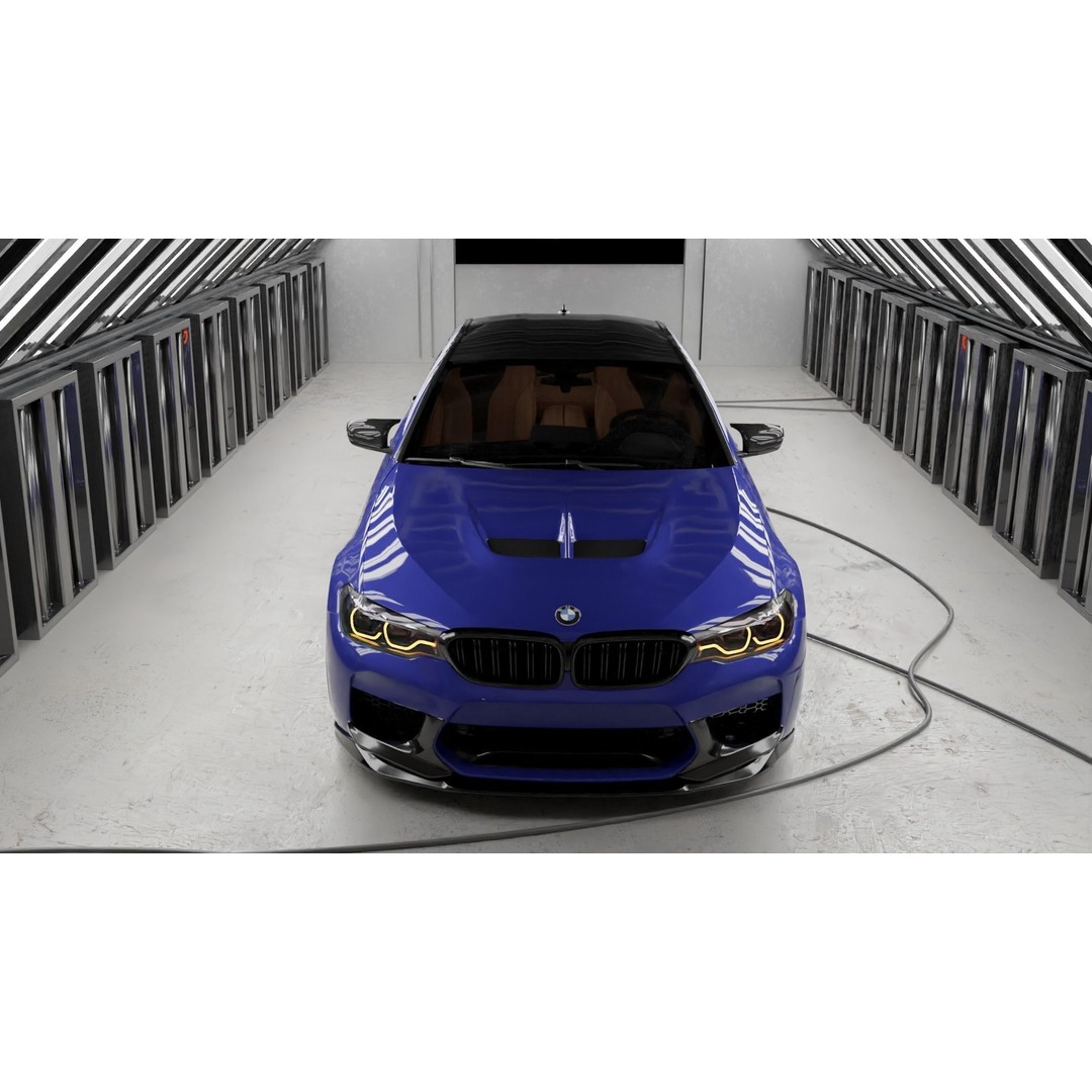 3D Car Rendering Scene – High Poly Blender Model for Realistic Renders