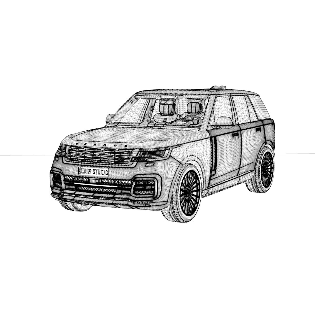 Range Rover BRABUS 600 3D Model – High Poly Game-Ready Asset, FBX, OBJ