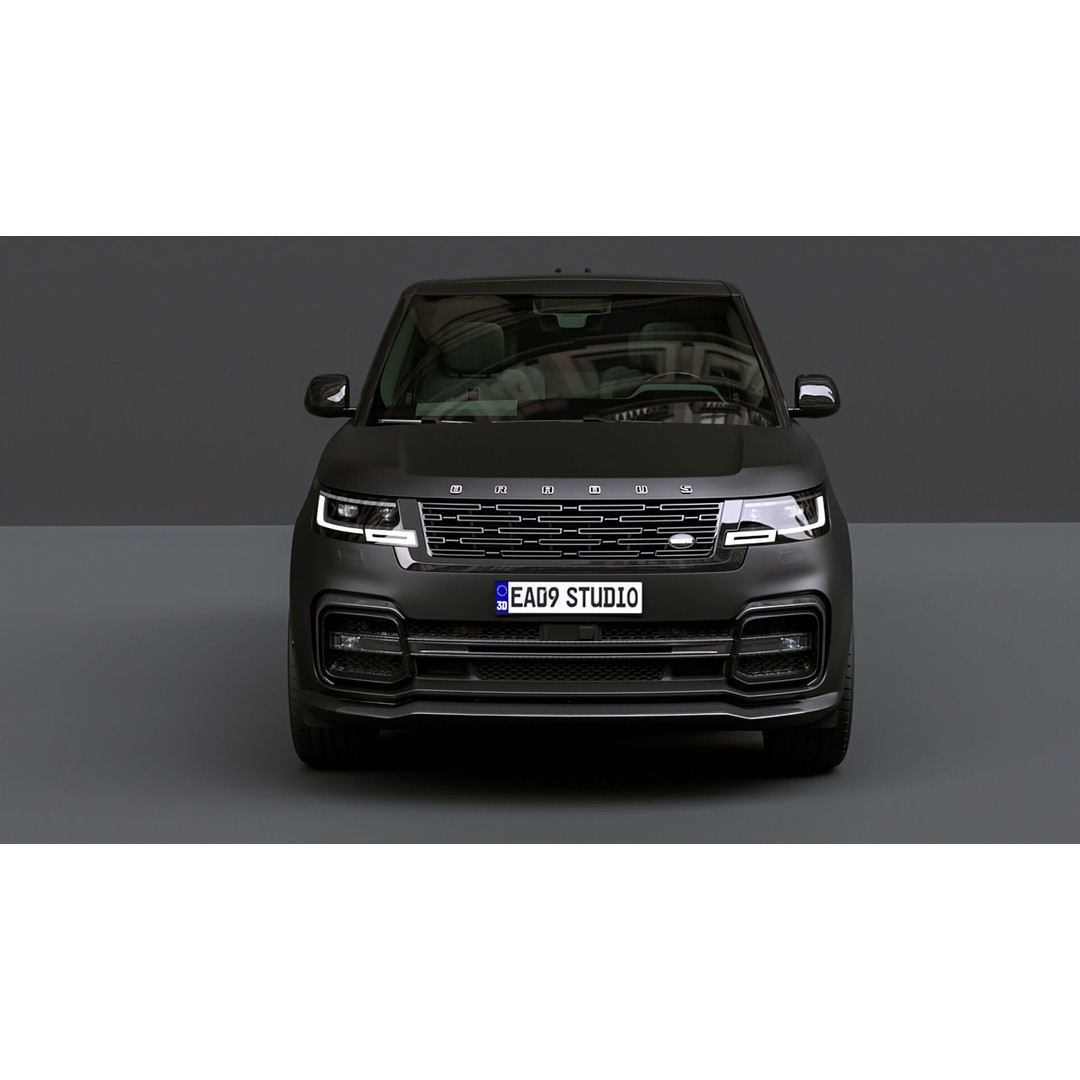 Range Rover BRABUS 600 3D Model – High Poly Game-Ready Asset, FBX, OBJ - View 10