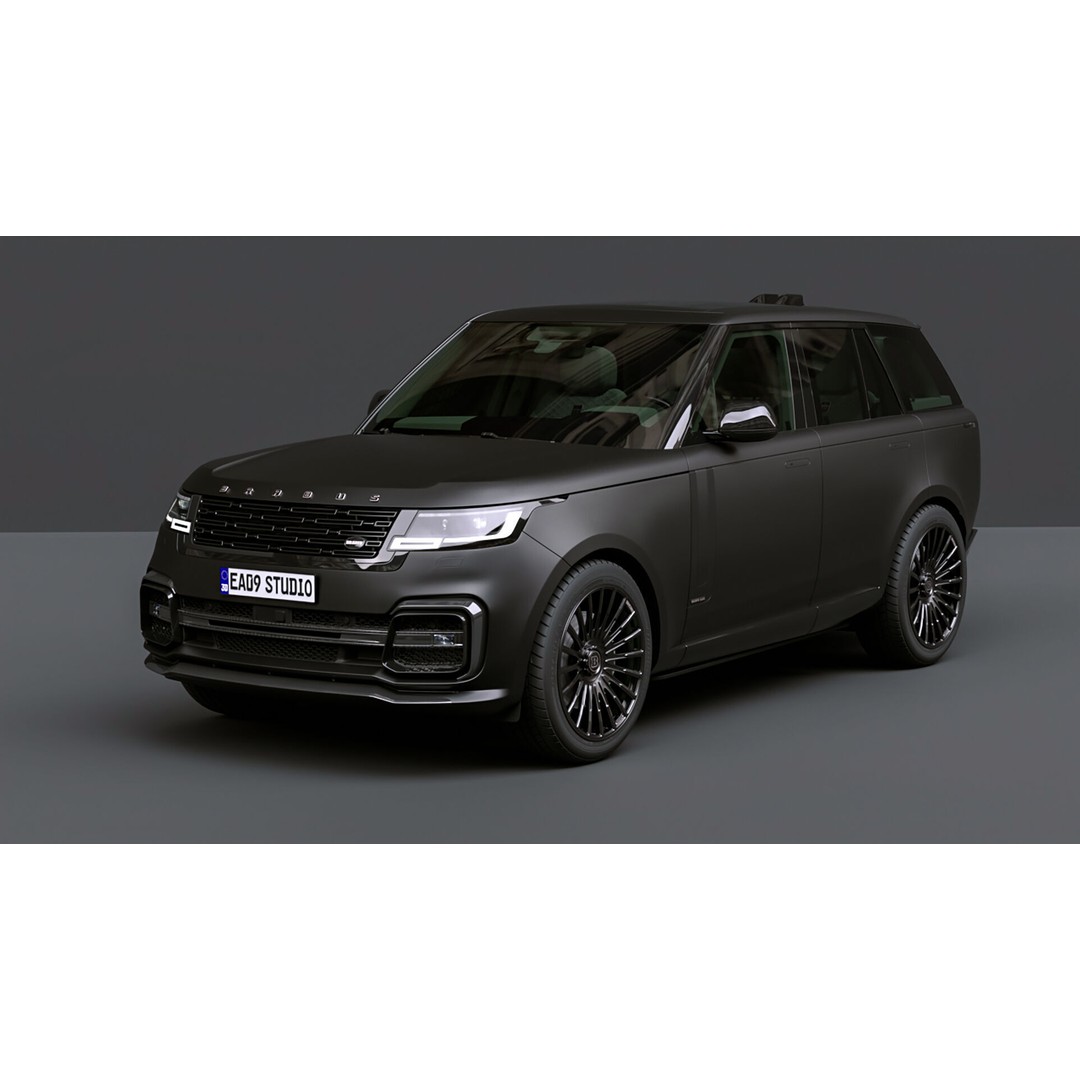 Range Rover BRABUS 600 3D Model – High Poly Game-Ready Asset, FBX, OBJ - View 15