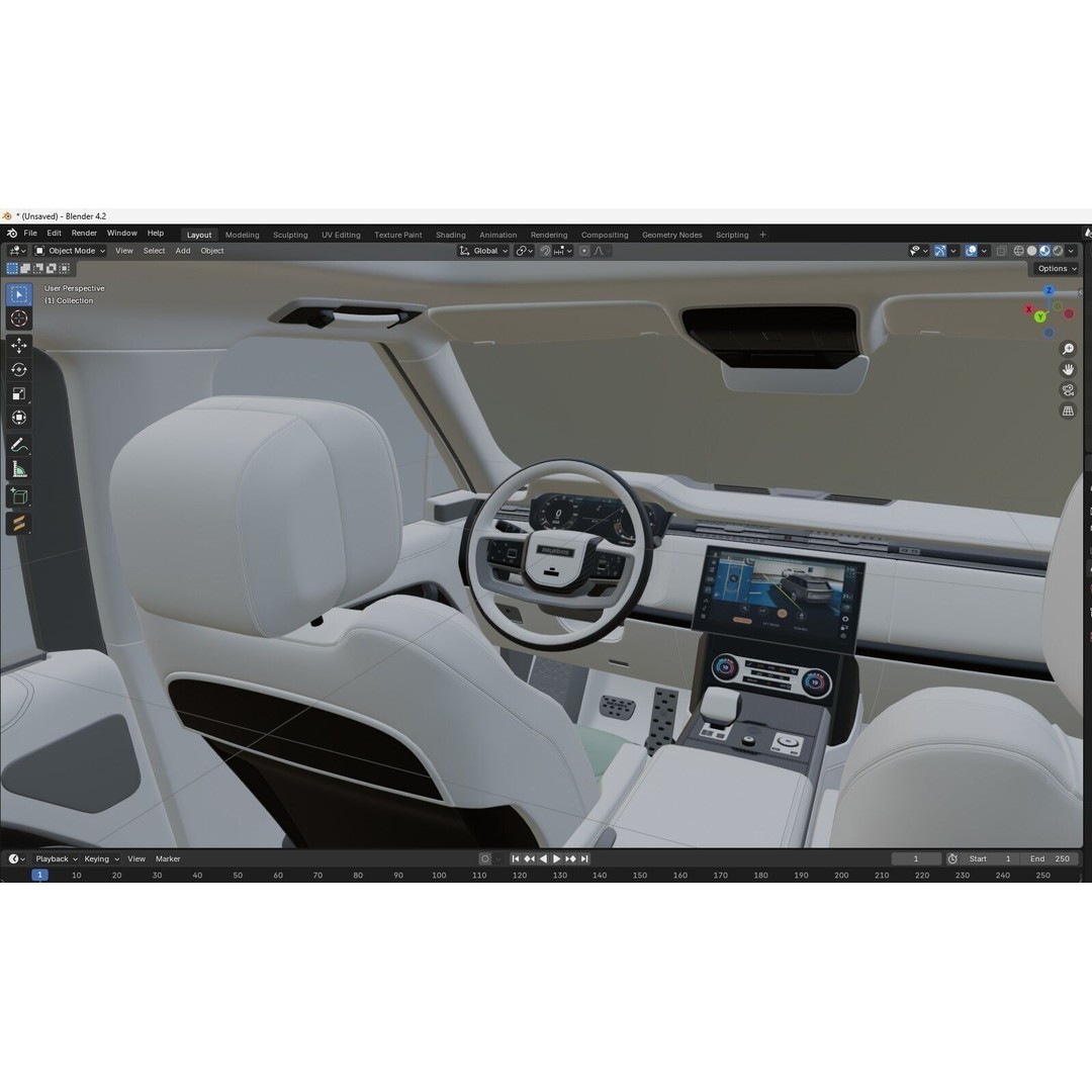 Range Rover BRABUS 600 3D Model – High Poly Game-Ready Asset, FBX, OBJ - View 16