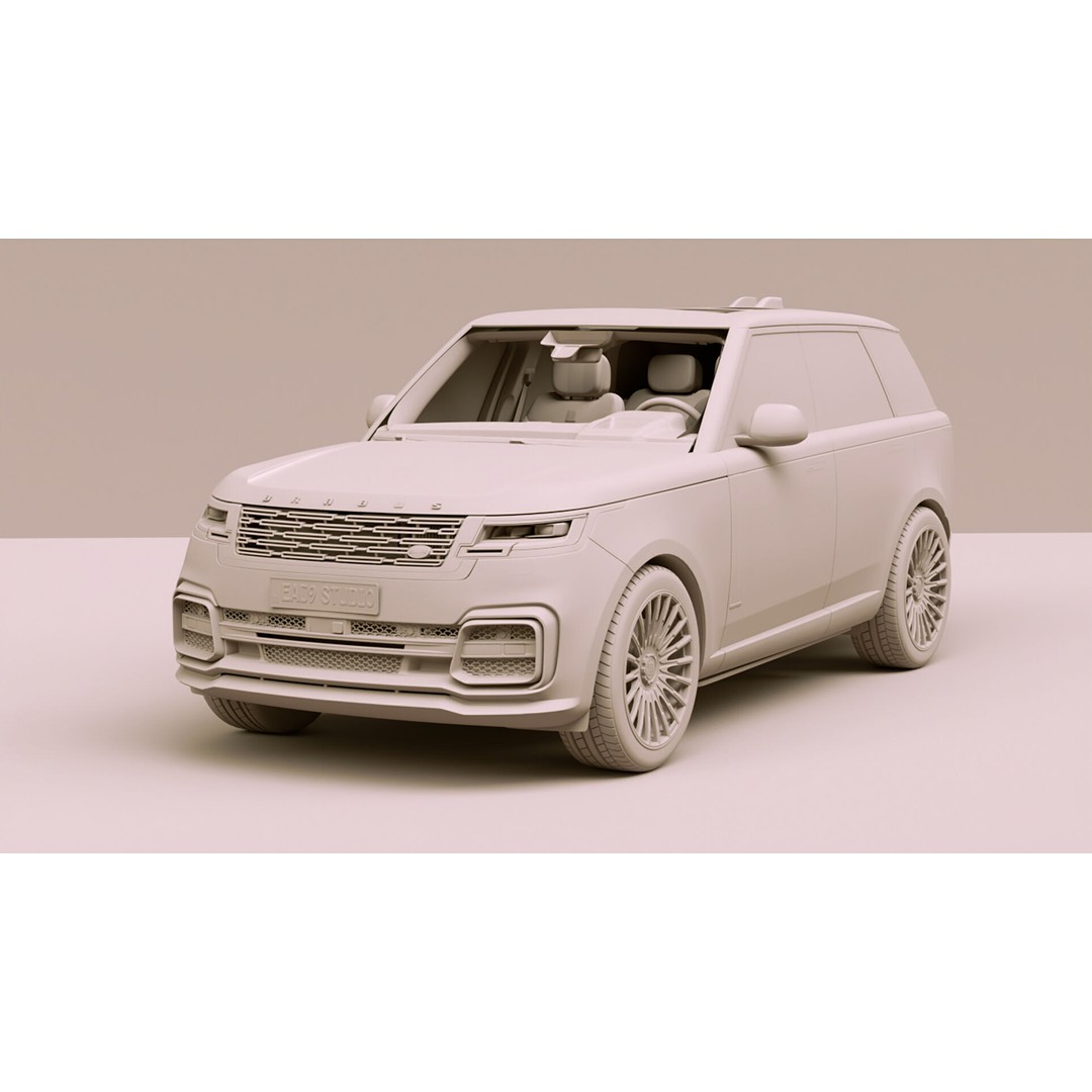 Range Rover BRABUS 600 3D Model – High Poly Game-Ready Asset, FBX, OBJ - View 17