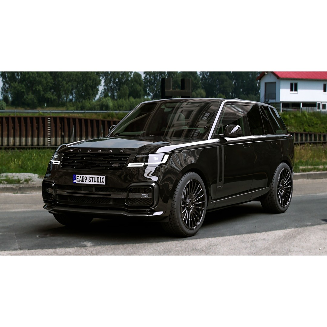 Range Rover BRABUS 600 3D Model – High Poly Game-Ready Asset, FBX, OBJ - View 3