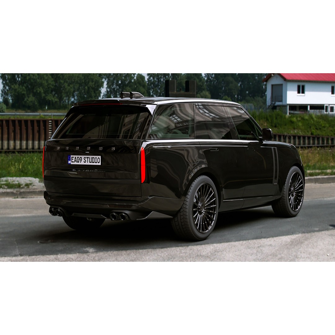 Range Rover BRABUS 600 3D Model – High Poly Game-Ready Asset, FBX, OBJ - View 4