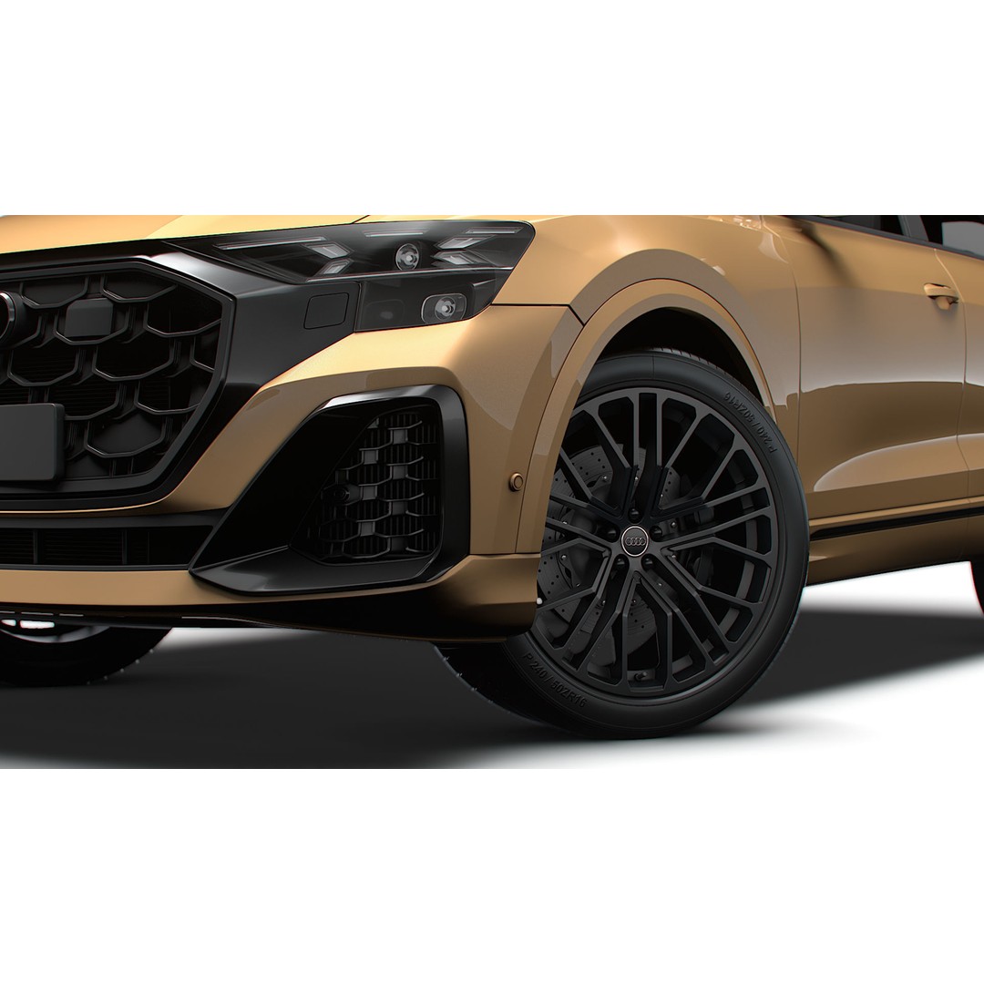Audi Q8 3D Model – High Poly Luxury SUV, FBX, OBJ, Game Ready - View 13