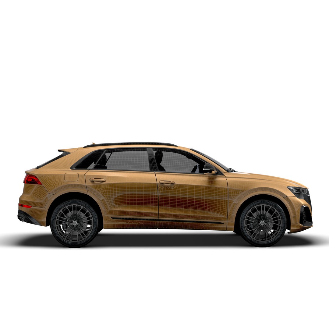 Audi Q8 3D Model – High Poly Luxury SUV, FBX, OBJ, Game Ready - View 17