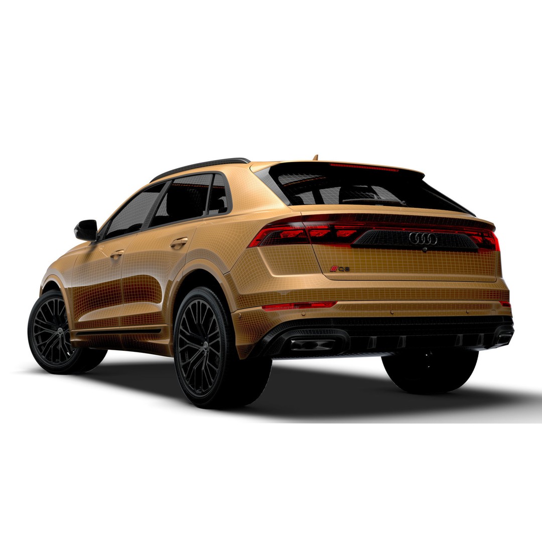 Audi Q8 3D Model – High Poly Luxury SUV, FBX, OBJ, Game Ready - View 18