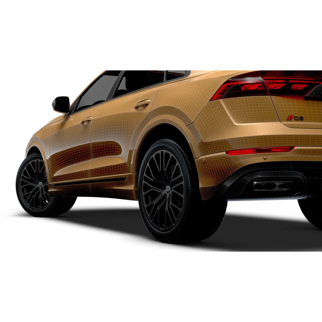 Audi Q8 3D Model – High Poly Luxury SUV, FBX, OBJ, Game Ready - View 19