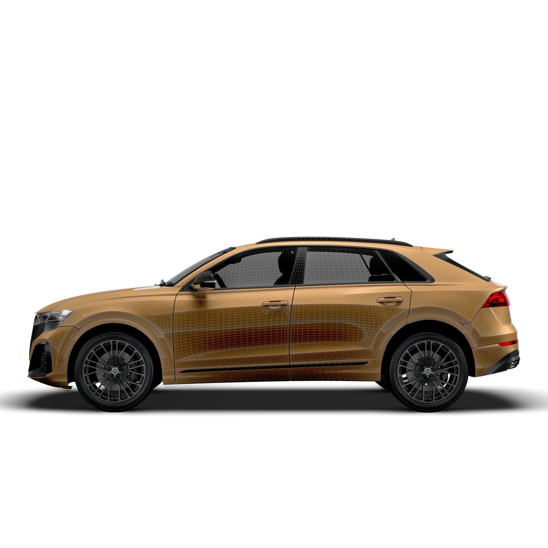 Audi Q8 3D Model – High Poly Luxury SUV, FBX, OBJ, Game Ready - View 20