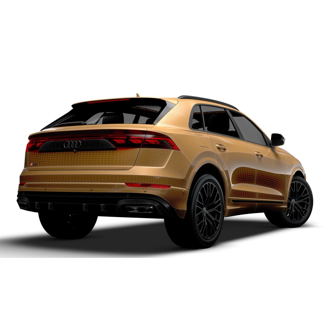 Audi Q8 3D Model – High Poly Luxury SUV, FBX, OBJ, Game Ready - View 21
