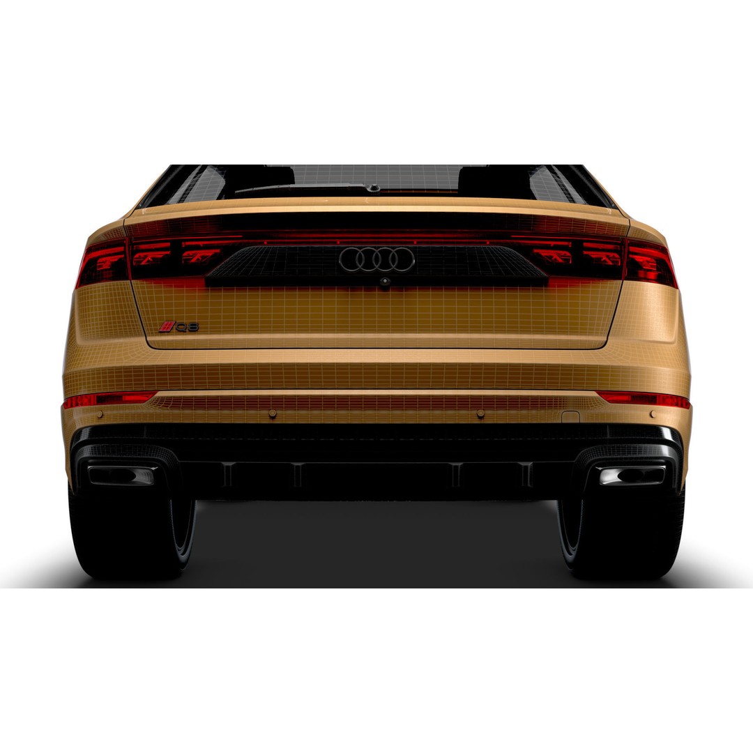 Audi Q8 3D Model – High Poly Luxury SUV, FBX, OBJ, Game Ready - View 24
