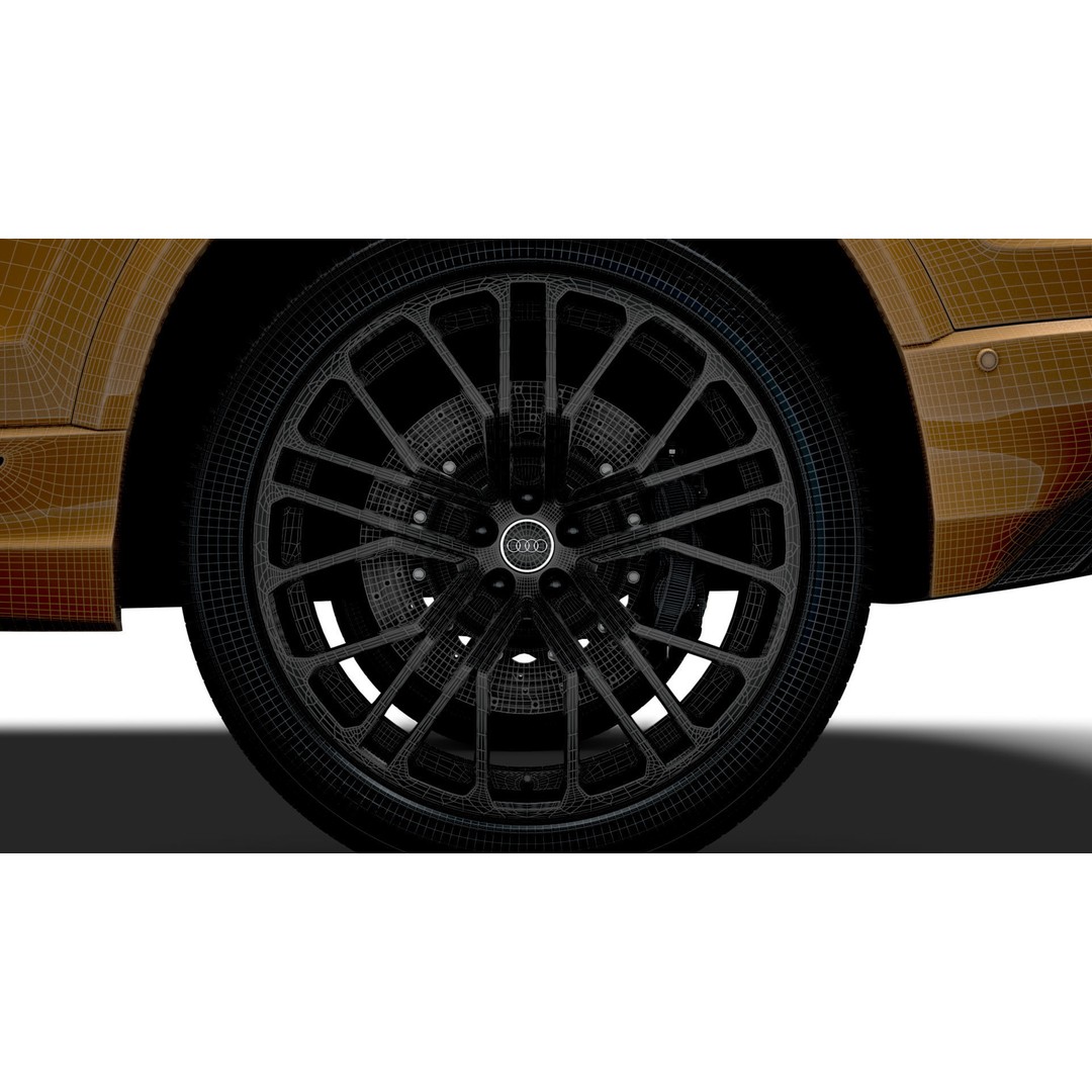 Audi Q8 3D Model – High Poly Luxury SUV, FBX, OBJ, Game Ready - View 25