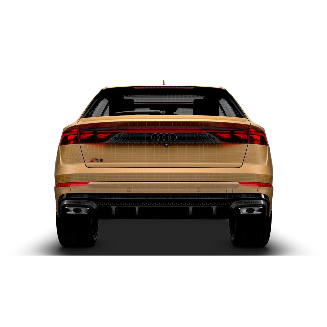 Audi Q8 3D Model – High Poly Luxury SUV, FBX, OBJ, Game Ready - View 26