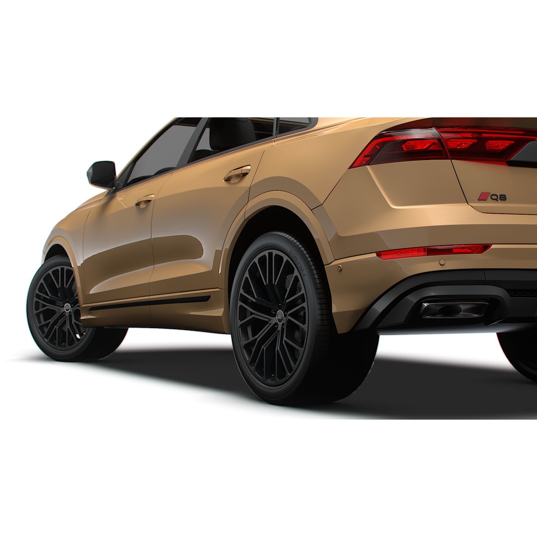 Audi Q8 3D Model – High Poly Luxury SUV, FBX, OBJ, Game Ready - View 5