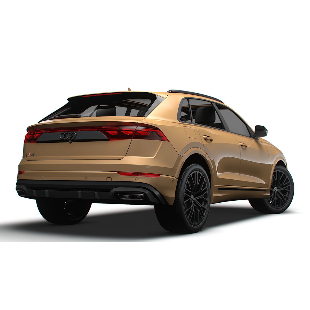 Audi Q8 3D Model – High Poly Luxury SUV, FBX, OBJ, Game Ready - View 7