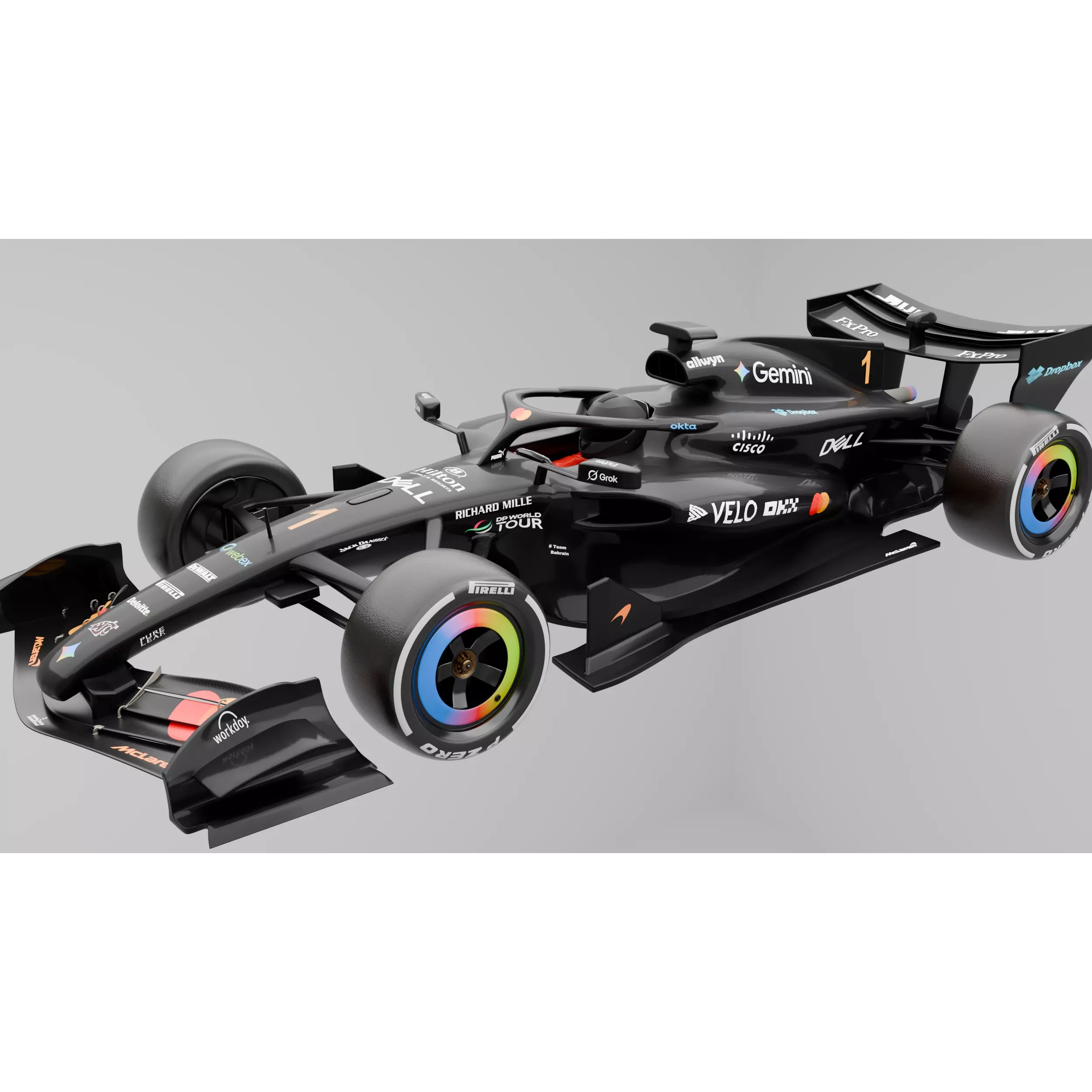 McLaren F1 MCL40 2026 - Fully Rigged 3D Model - View 10