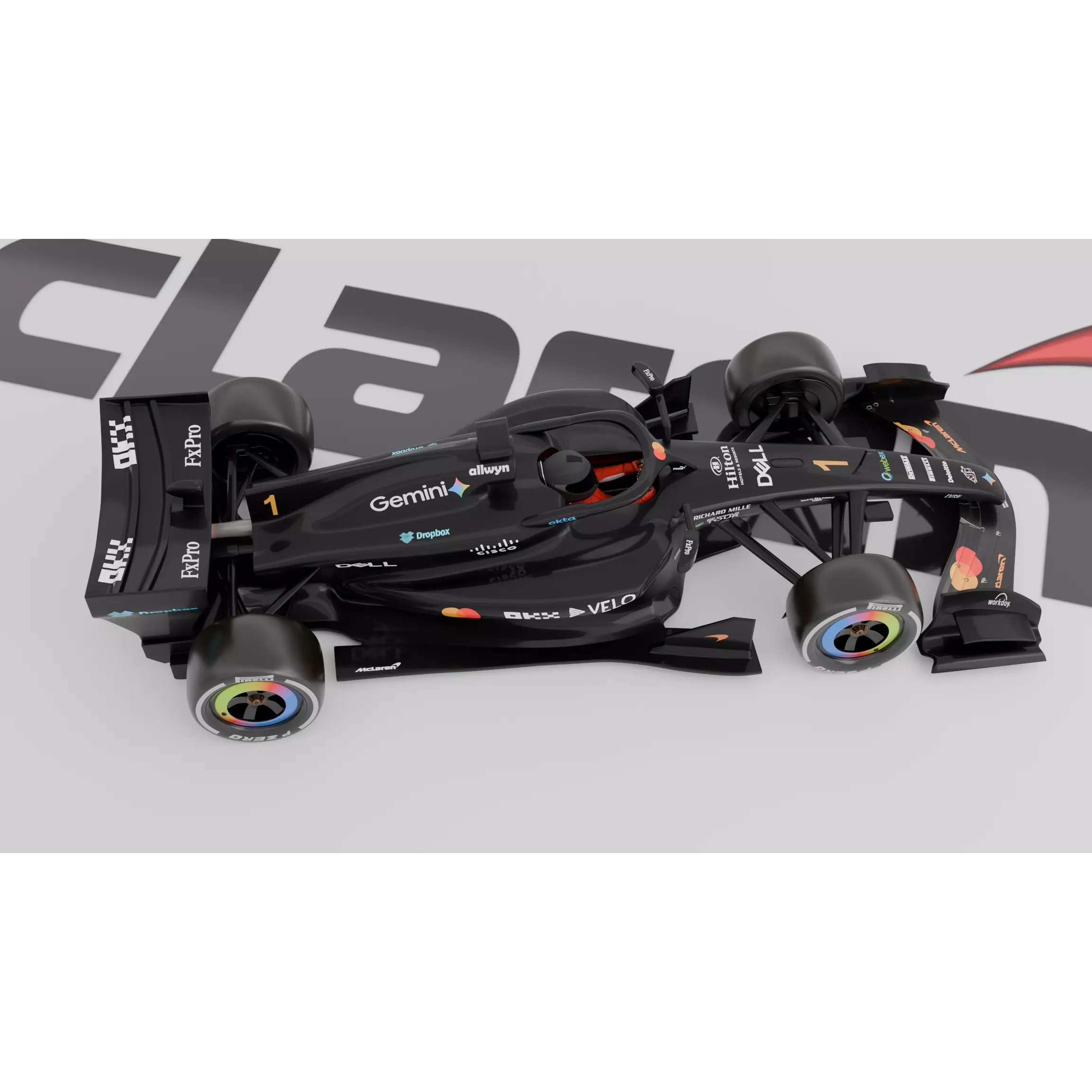 McLaren F1 MCL40 2026 - Fully Rigged 3D Model - View 14