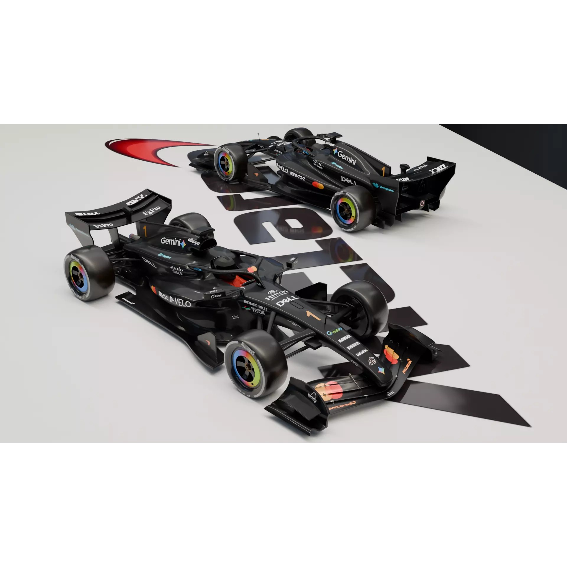 McLaren F1 MCL40 2026 - Fully Rigged 3D Model - View 2