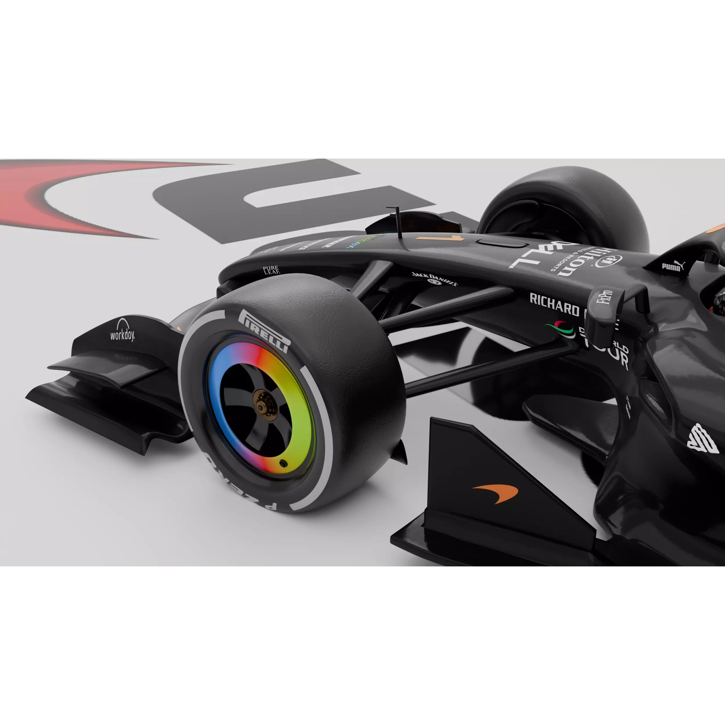McLaren F1 MCL40 2026 - Fully Rigged 3D Model - View 4