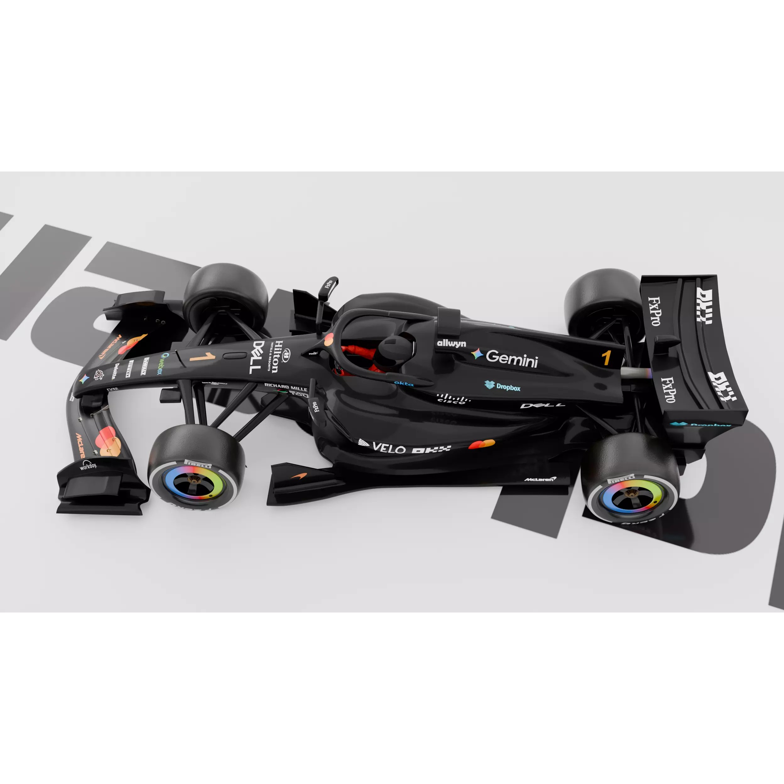 McLaren F1 MCL40 2026 - Fully Rigged 3D Model - View 5