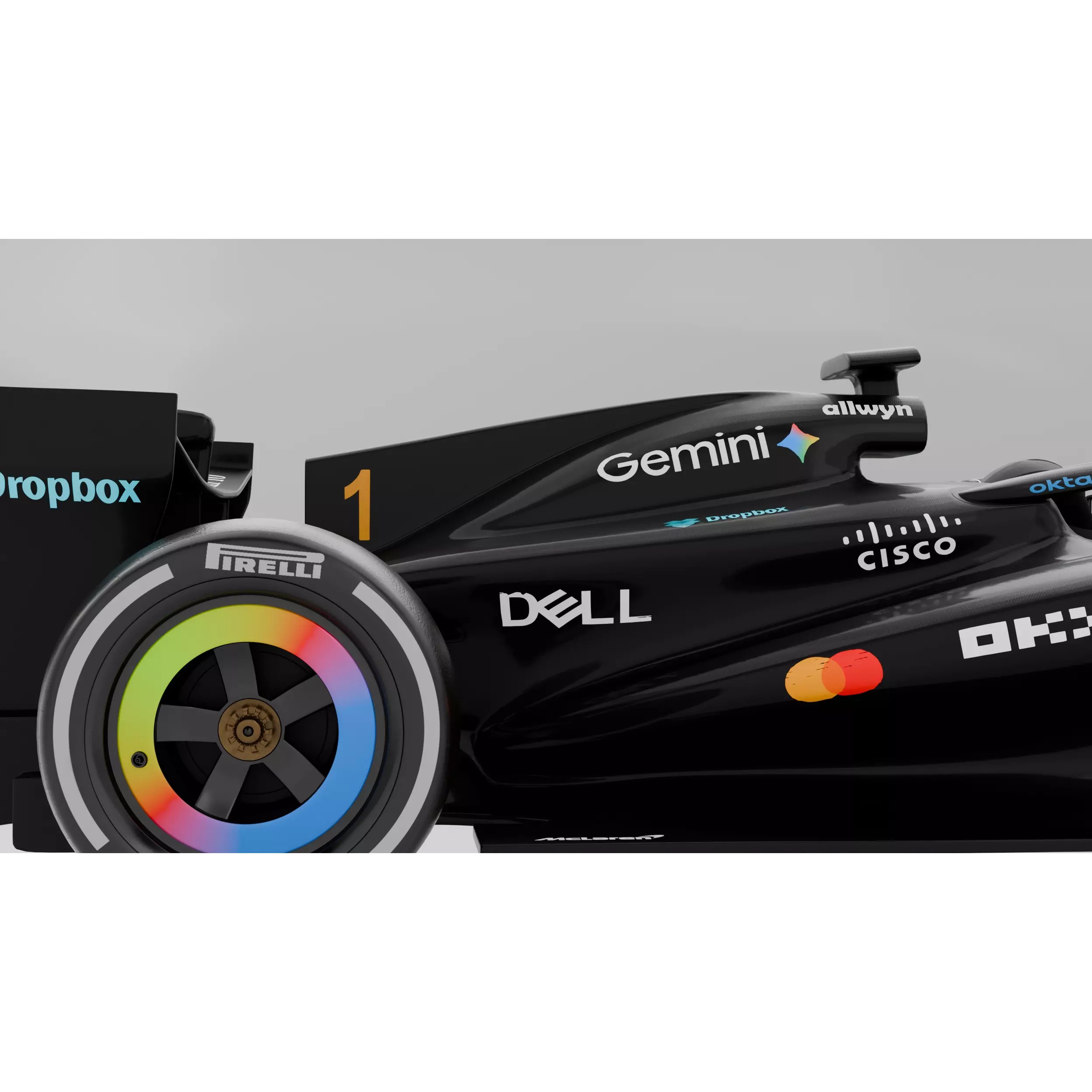 McLaren F1 MCL40 2026 - Fully Rigged 3D Model - View 9