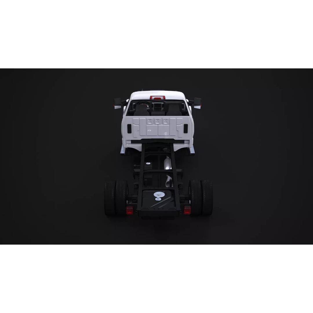 International CV Regular Cab 3D Model – Detailed Utility Truck, FBX - View 8