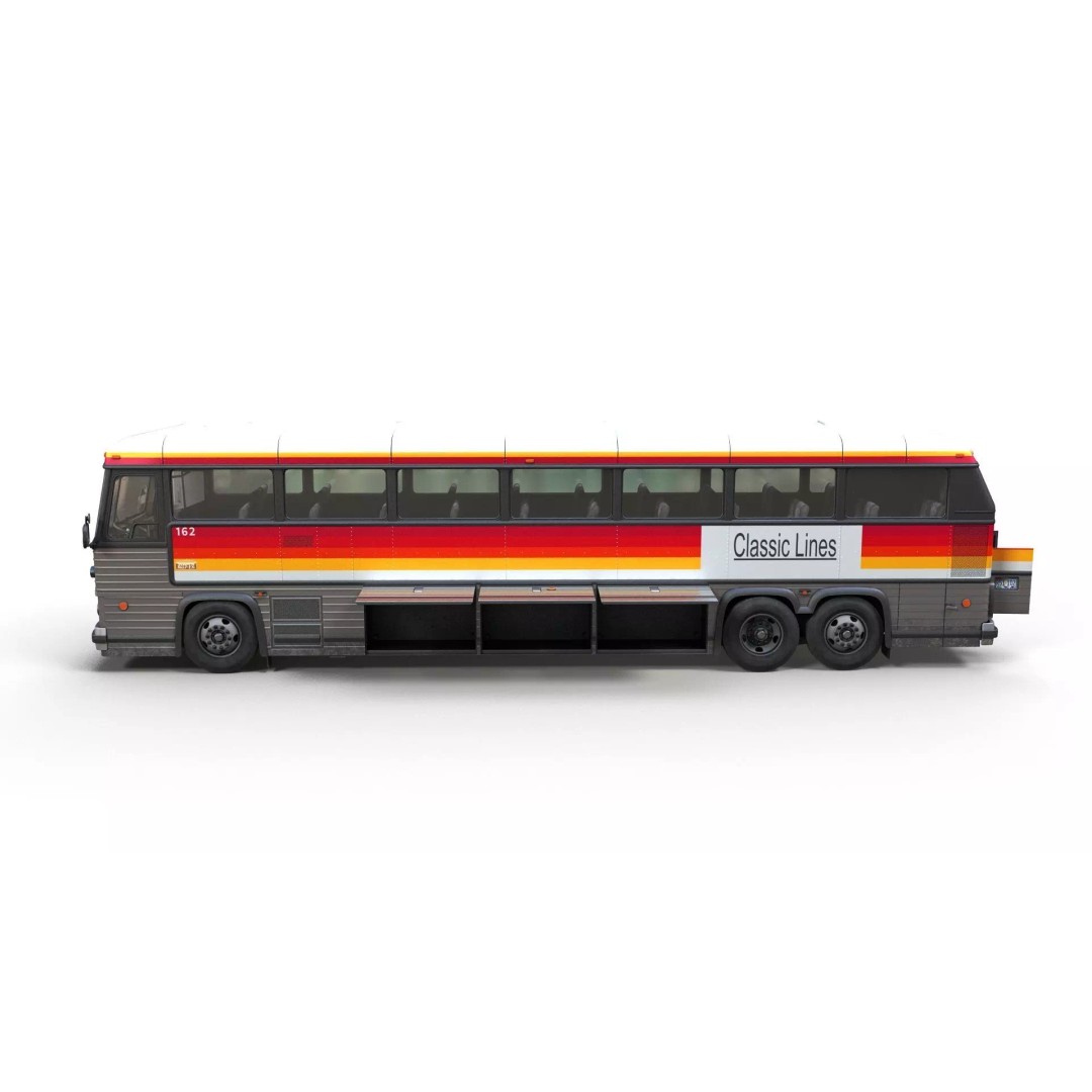 MCI 9 Bus 3D Model – Low Poly Game Ready Asset, FBX Format - View 14