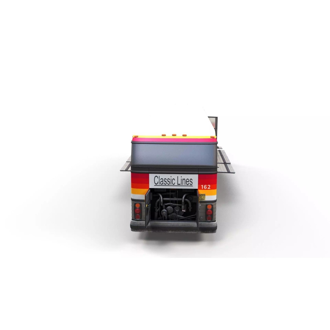 MCI 9 Bus 3D Model – Low Poly Game Ready Asset, FBX Format - View 16