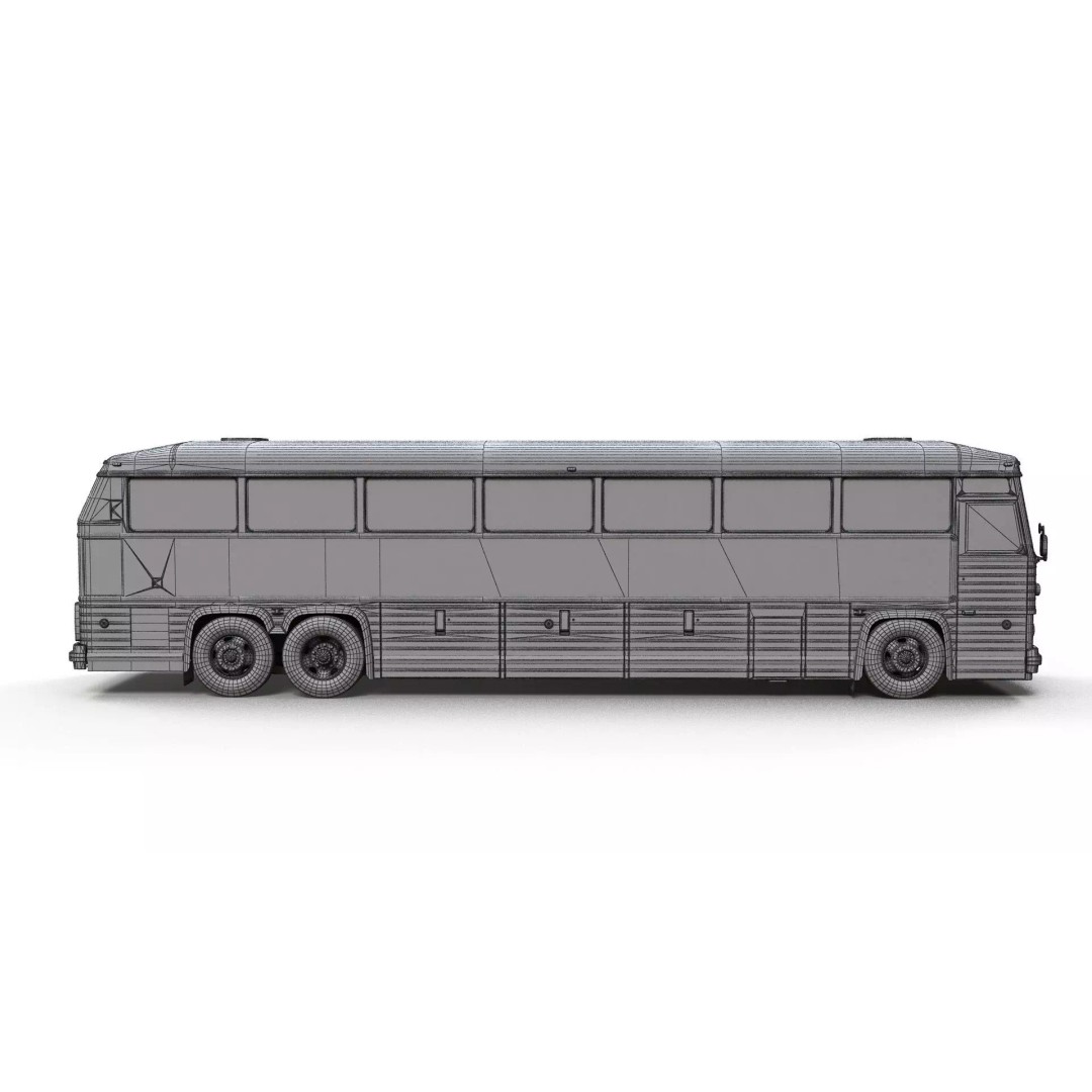 MCI 9 Bus 3D Model – Low Poly Game Ready Asset, FBX Format - View 20