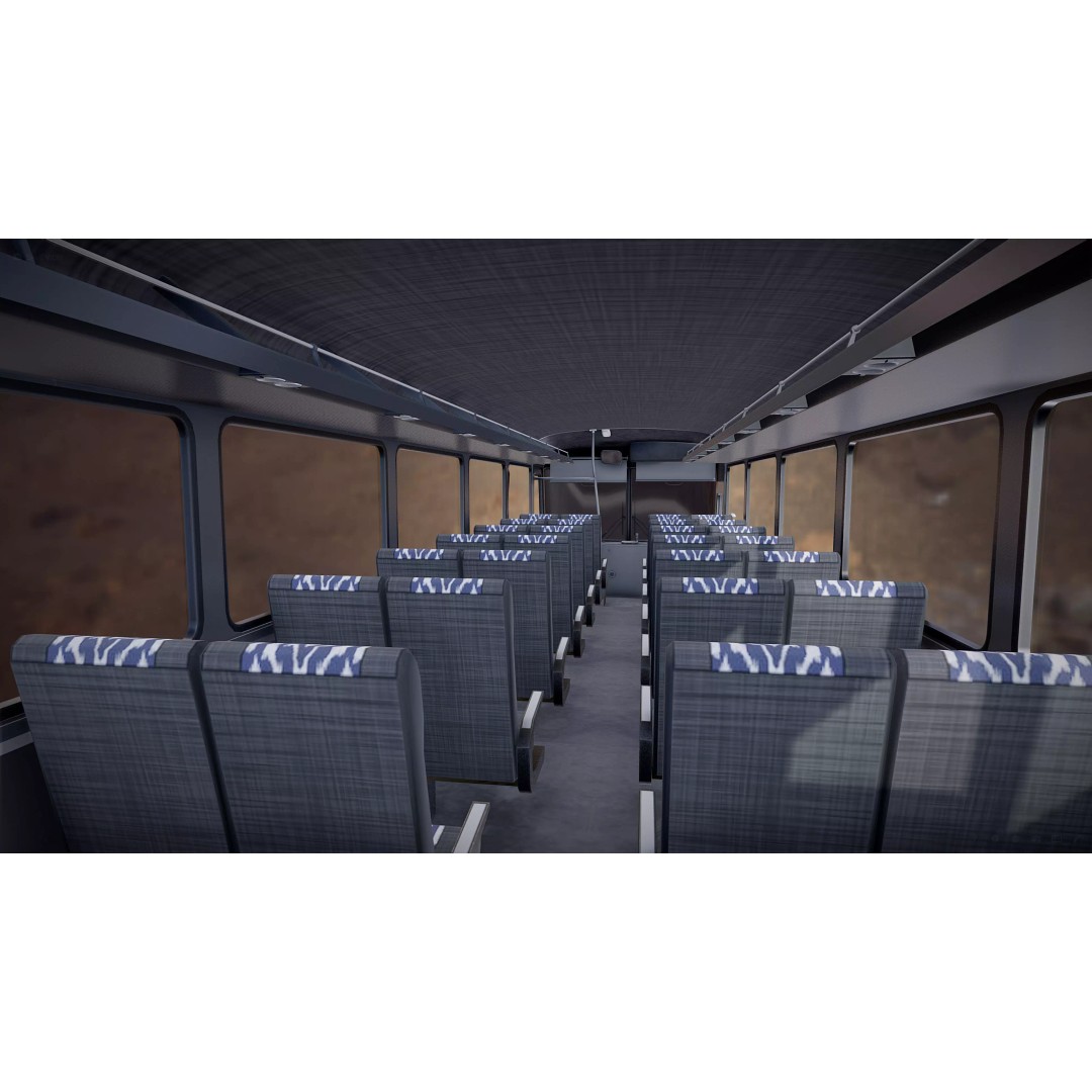 MCI 9 Bus 3D Model – Low Poly Game Ready Asset, FBX Format - View 44