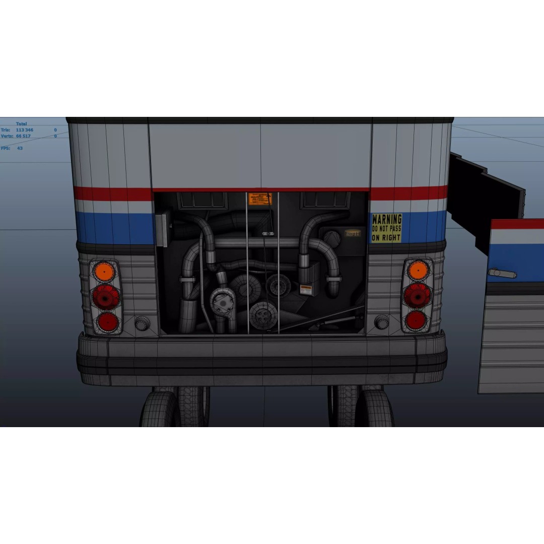MCI 9 Bus 3D Model – Low Poly Game Ready Asset, FBX Format - View 54