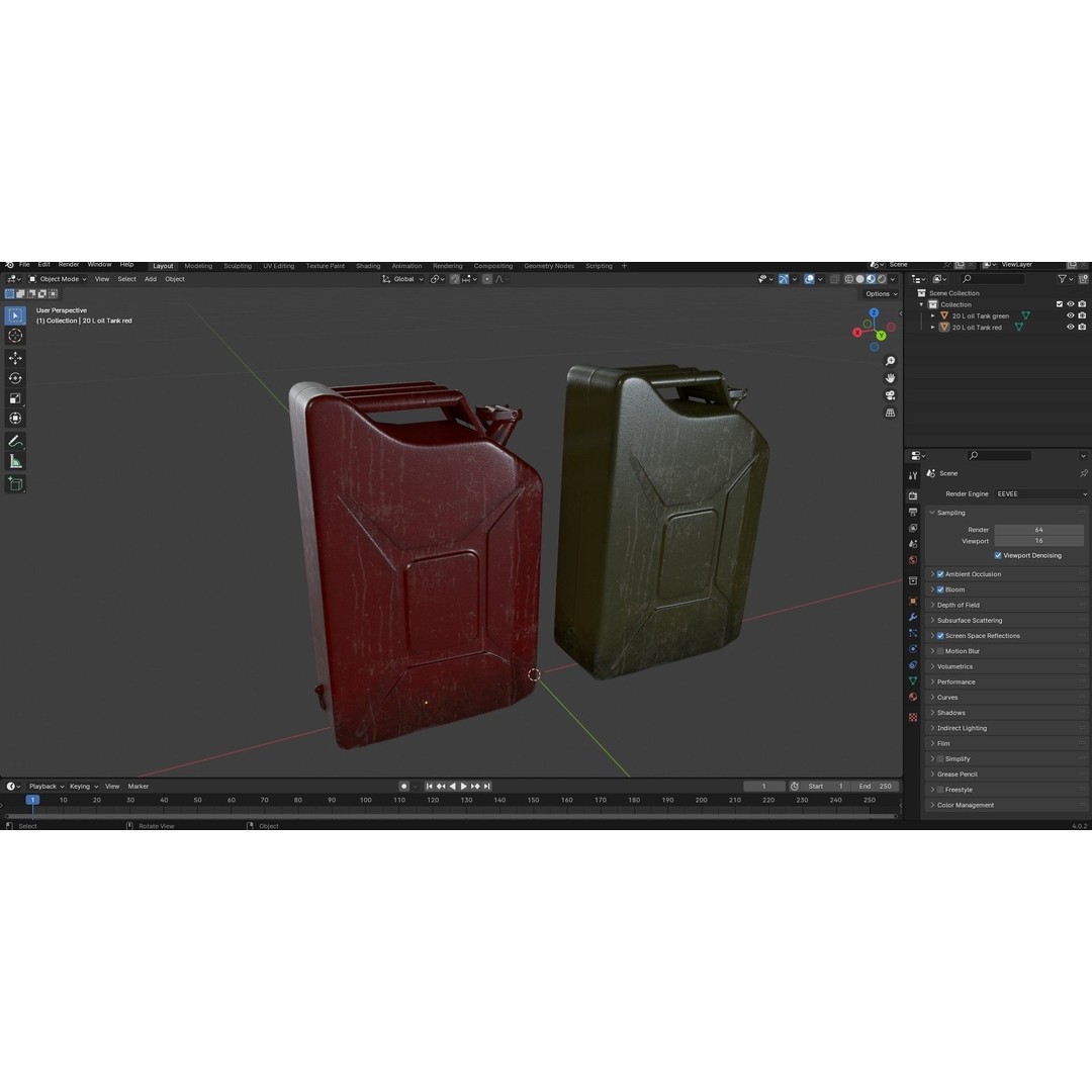 20L Fuel Tank 3D Model – Low Poly PBR Game Asset, FBX, OBJ - View 18