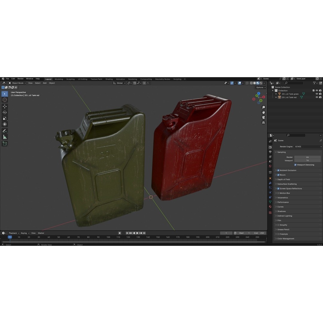 20L Fuel Tank 3D Model – Low Poly PBR Game Asset, FBX, OBJ - View 19