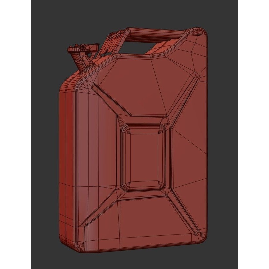 20L Fuel Tank 3D Model – Low Poly PBR Game Asset, FBX, OBJ - View 21