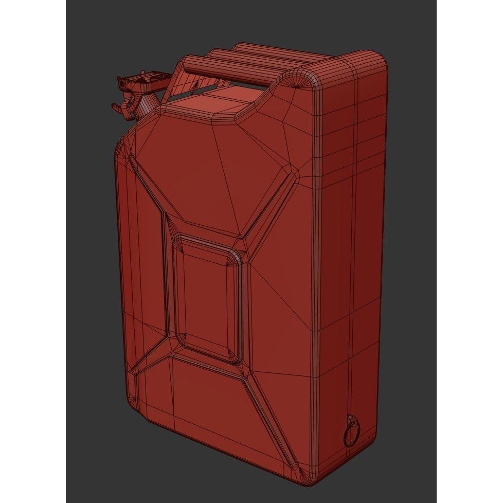 20L Fuel Tank 3D Model – Low Poly PBR Game Asset, FBX, OBJ - View 23
