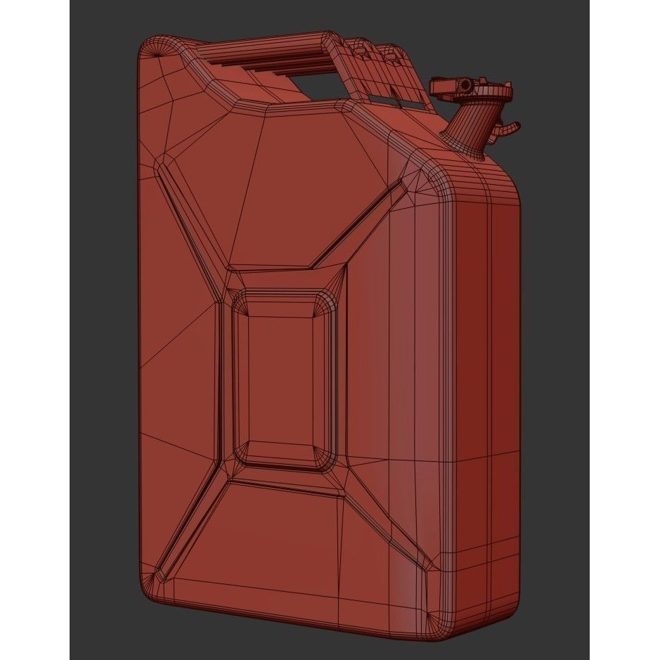 20L Fuel Tank 3D Model – Low Poly PBR Game Asset, FBX, OBJ - View 24