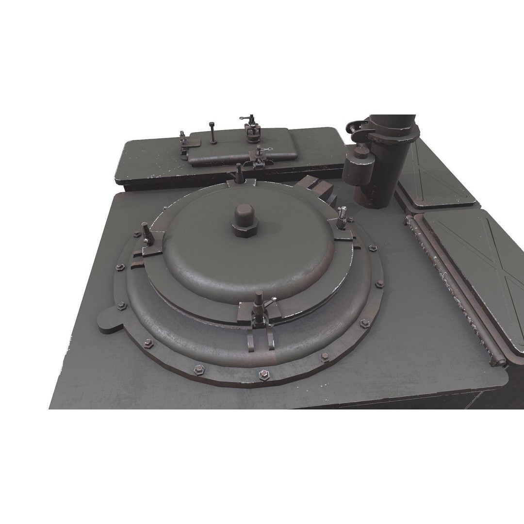 WW1 Field Kitchen 3D Model – Low Poly PBR Game Asset, FBX - View 16