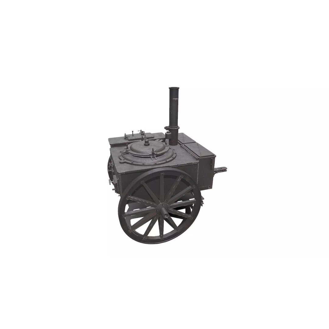 WW1 Field Kitchen 3D Model – Low Poly PBR Game Asset, FBX - View 2