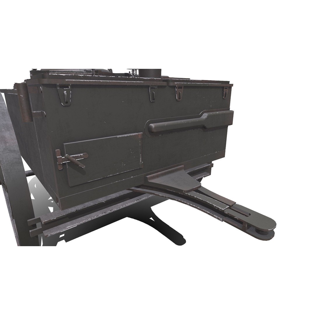 WW1 Field Kitchen 3D Model – Low Poly PBR Game Asset, FBX - View 22