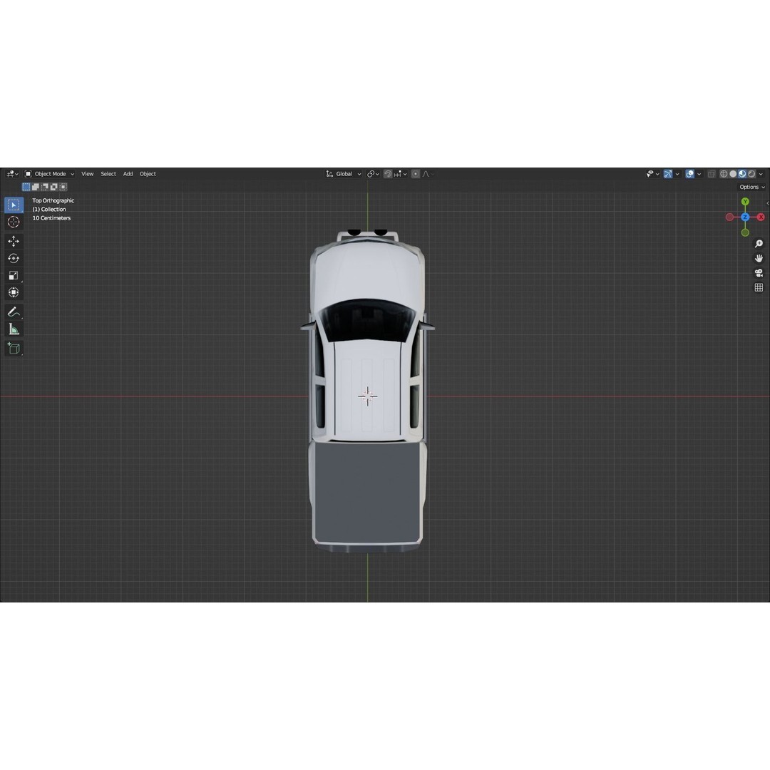 Toyota Hilux 3D Model – Low Poly Static Vehicle for Games, FBX