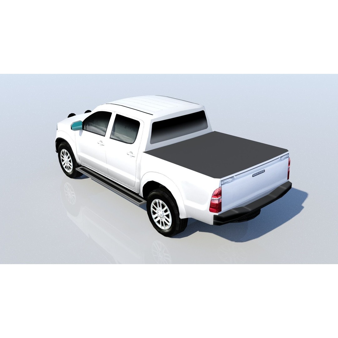 Toyota Hilux 3D Model – Low Poly Static Vehicle for Games, FBX - View 4